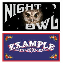 Boat Name Vinyl Sign Panel